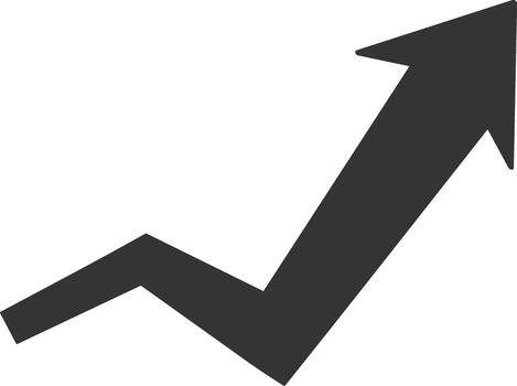 Chart icon symbol image for data statistic analysis illustration vector