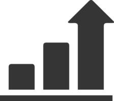 Chart icon symbol image for data statistic analysis illustration vector