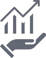 Chart icon symbol image for data statistic analysis illustration vector