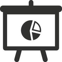 Chart icon symbol image for data statistic analysis illustration vector