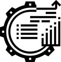 Chart icon symbol image for data statistic analysis illustration vector