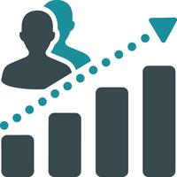 Chart icon symbol image for data statistic analysis illustration vector