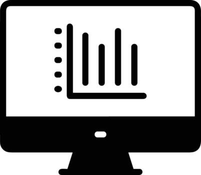 Chart icon symbol image for data statistic analysis illustration vector