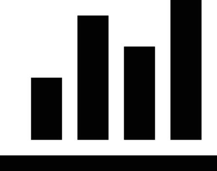 Chart icon symbol image for data statistic analysis illustration vector