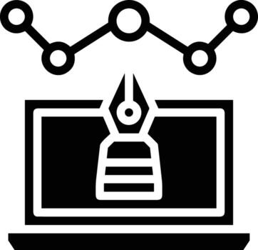 gráfico icono símbolo imagen para datos estadística análisis ilustración vector