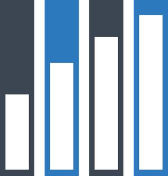 Chart icon symbol image for data statistic analysis illustration vector