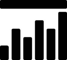 Chart icon symbol image for data statistic analysis illustration vector