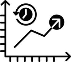 Chart icon symbol image for data statistic analysis illustration vector