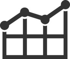 Chart icon symbol image for data statistic analysis illustration vector