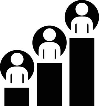 Chart icon symbol image for data statistic analysis illustration vector