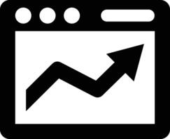Chart icon symbol image for data statistic analysis illustration vector
