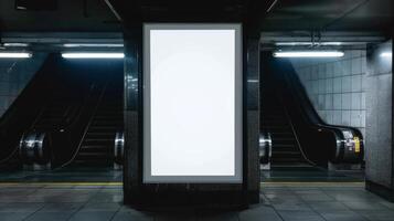 Blank outdoor billboard mockup template for placeholder photo