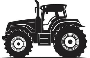 Crop Crusader Modern Tractor Emblem Field Force Dynamic Tractor Emblem vector