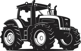 Crop Commando Stylish Tractor Emblem Farm Fusion Dynamic Tractor vector