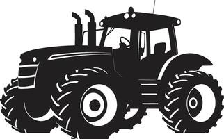 Crop Commando Black Tractor Emblem Farm Fleet Dynamic Tractor vector