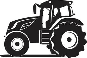 Field Fury Dynamic Tractor Emblem Agrarian Apex Modern Tractor Emblem vector