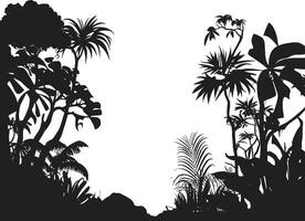 Wild Wonder Dynamic Jungle Jungle Essence Black vector