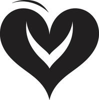 Intriguing Heart Shape Elegant Abstract Classy Heart Symbol Stylish Decorative vector