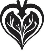 Intriguing Heart Shape Elegant Abstract Classy Heart Symbol Stylish Decorative vector