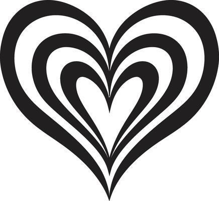 Intriguing Heart Shape Elegant Symbol Classy Heart Stylish Decorative Element