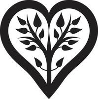 Graceful Heart Symbol Modern Decorative Symbol Elegant Heart Silhouette Chic Abstract vector
