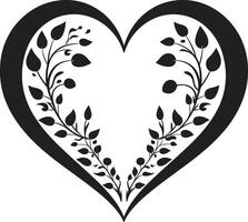 Shadowed Serenade Stylish Graphics of Black Heart Dark Whisper Minimalistic Abstract Black Heart vector