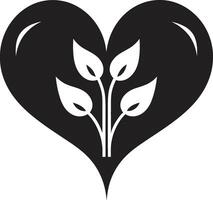 Sleek Heart Graceful Black Graphic with Decorative Flourishes Graceful Abstract Heart Minimalistic Black Graphic with Abstract Accents vector