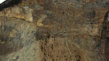 Amazing aerial view of Takakkaw Falls in Yoho National Park video