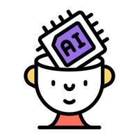Perfect design icon of microchip vector