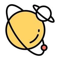 Modern design icon of revolving planet vector
