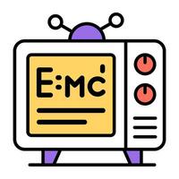 An icon design of physics formula vector