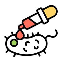 A unique design icon of dropper vector