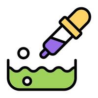 A unique design icon of dropper vector