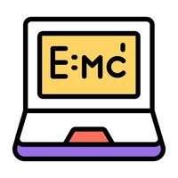 An icon design of physics formula vector