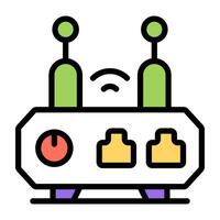 Modern design icon of wifi router vector
