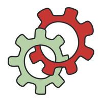 An icon design of setting vector