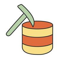 A beautiful design icon of data mining vector