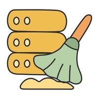 Perfect design icon of data cleaning vector