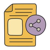 An icom design of share file vector