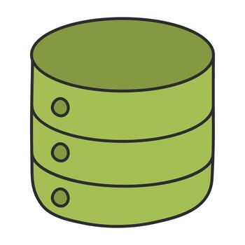 un icono diseño de base de datos vector