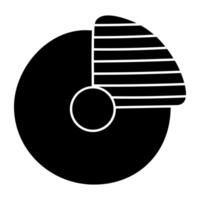 A trendy design icon of donut chart vector