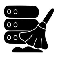 Perfect design icon of data cleaning vector
