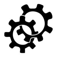 An icon design of setting vector