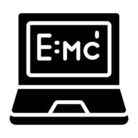 An icon design of physics formula vector