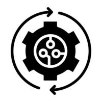Perfect design icon of setting update vector