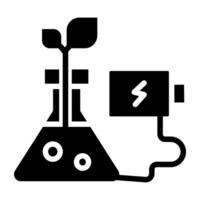 An editable design icon of chemical flask vector