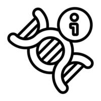 DNa icon in linear design vector