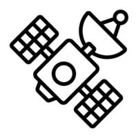 A linear design icon of satellite dish vector