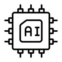 Perfect design icon of microchip vector