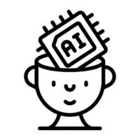 Perfect design icon of microchip vector